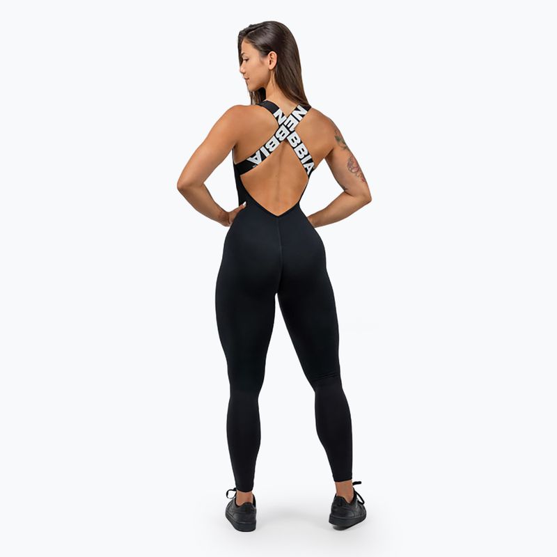 Women's fitness suit NEBBIA Gym Rat black 2