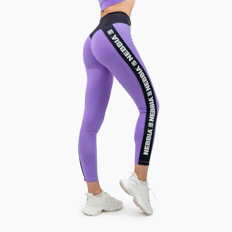 Women's training leggings NEBBIA Iconic lilac 4