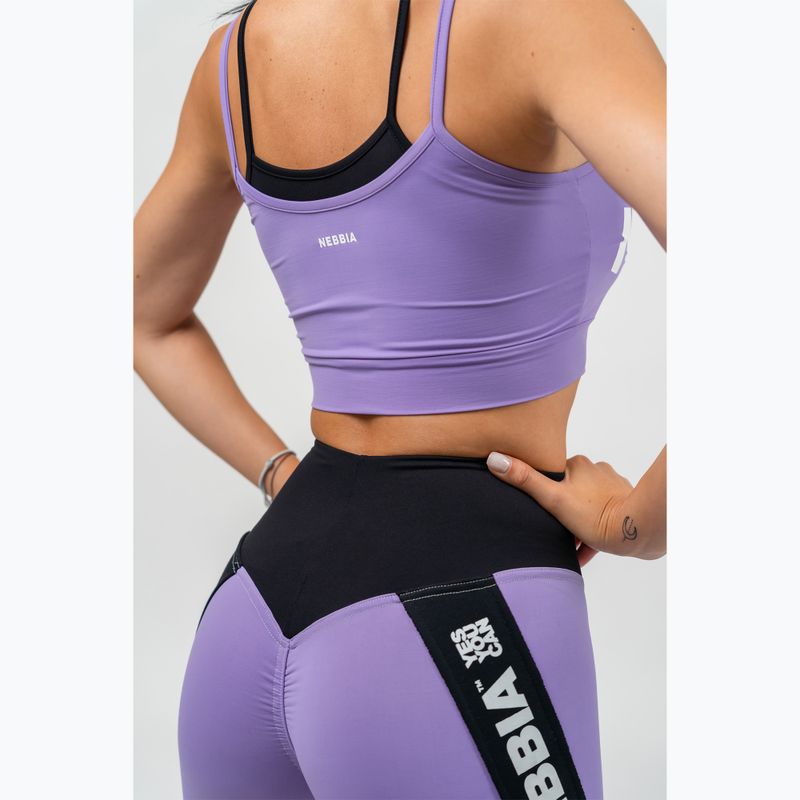 NEBBIA Flex lilac fitness bra 5