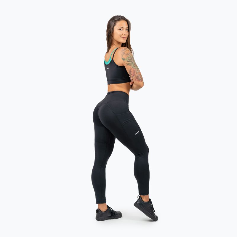 Women's training leggings NEBBIA Leg Day Goals black 5