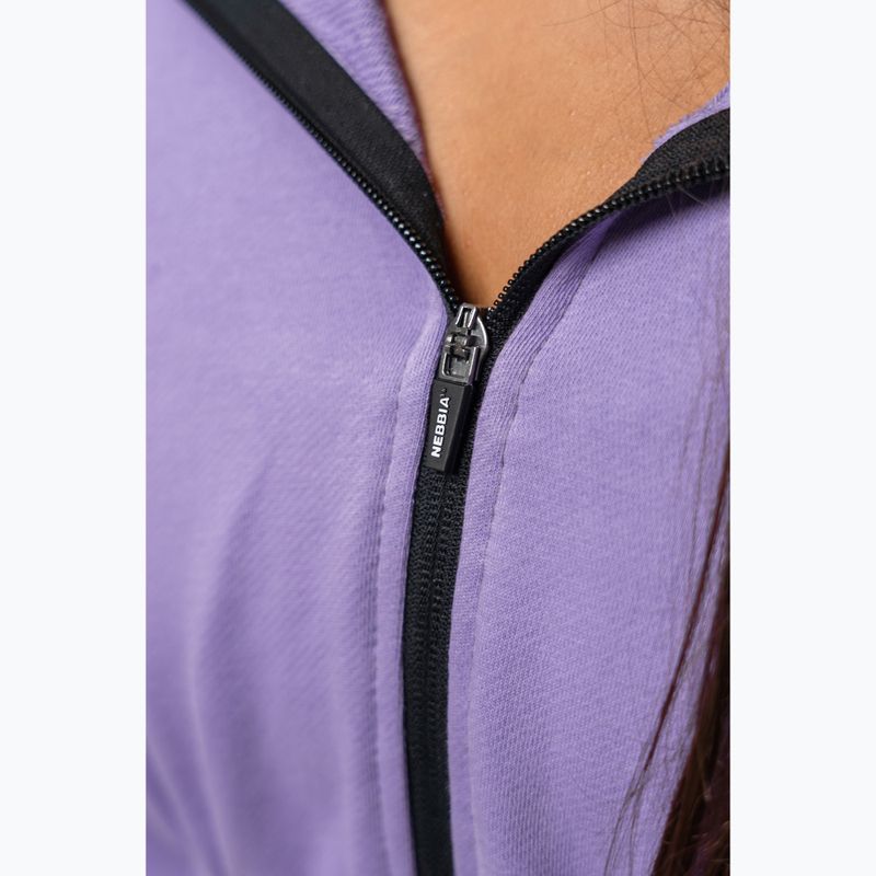 Women's NEBBIA Crop Hoodie Iconic lilac 5