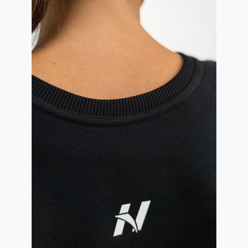 Women's training top NEBBIA Gym Spirit Crop black 5