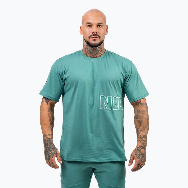 Men's NEBBIA Dedication green t-shirt