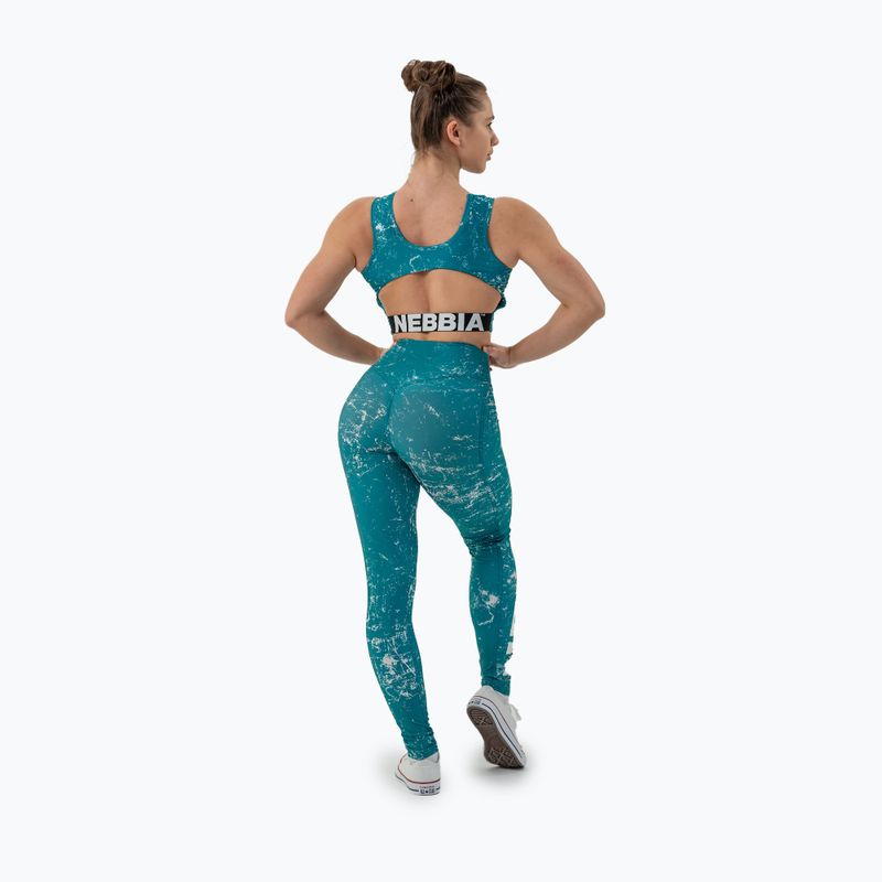 Women's training leggings NEBBIA Rough Girl green 3