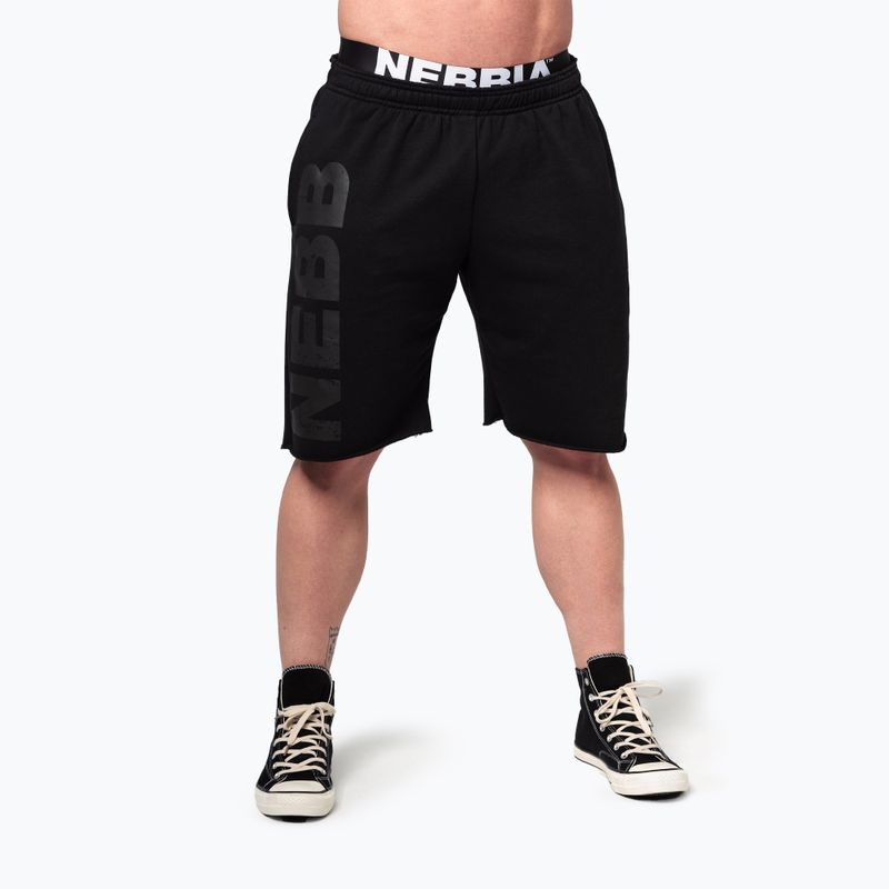 NEBBIA Gym NO BS men's training shorts black
