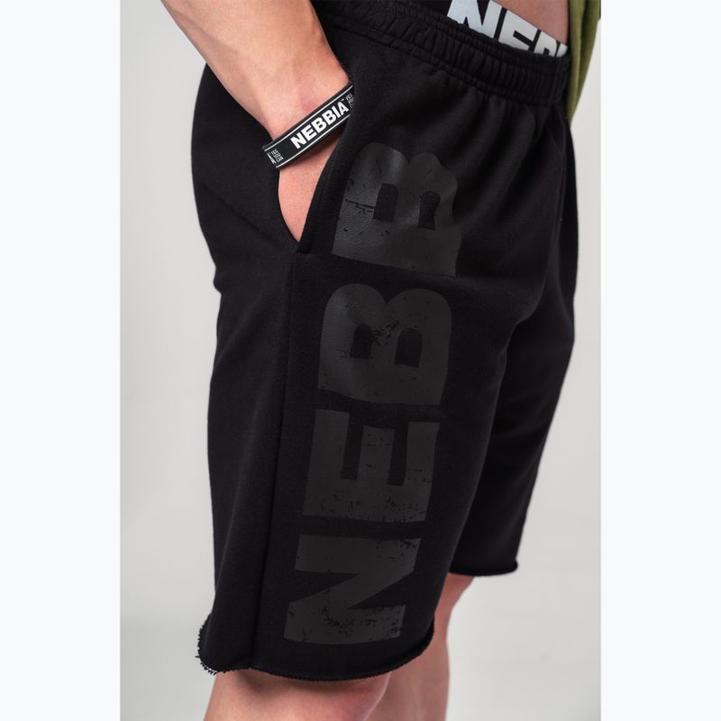 NEBBIA Gym NO BS men's training shorts black 5