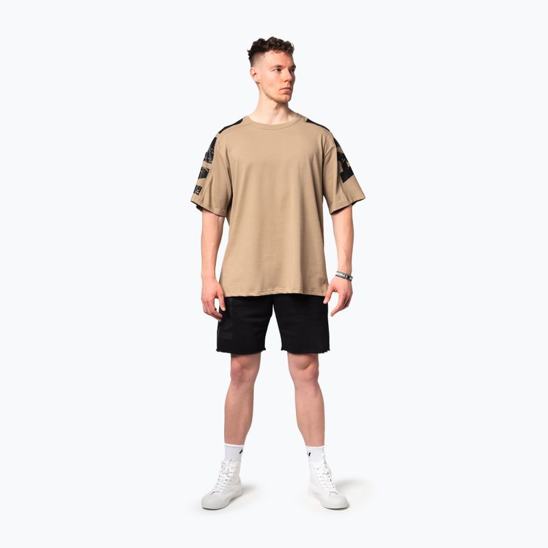 Men's training shirt NEBBIA Lifting Club light brown 2