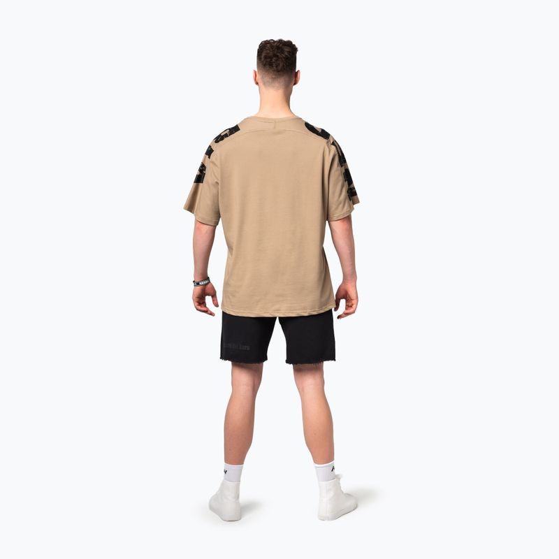 Men's training shirt NEBBIA Lifting Club light brown 3