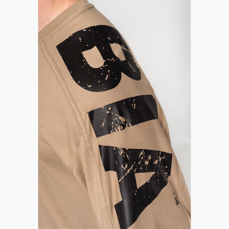 Men's training shirt NEBBIA Lifting Club light brown 4