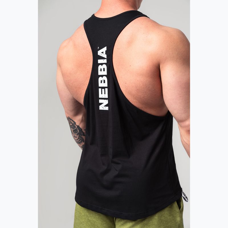 Men's training tank top NEBBIA Flexin black 4