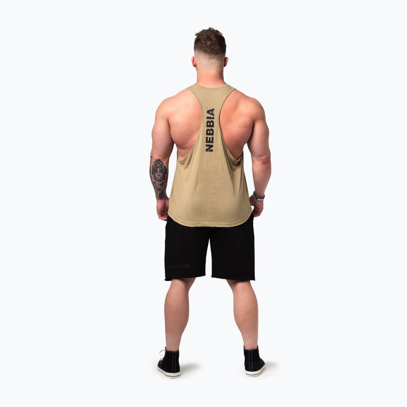 Men's training tank top NEBBIA Flexin green 3