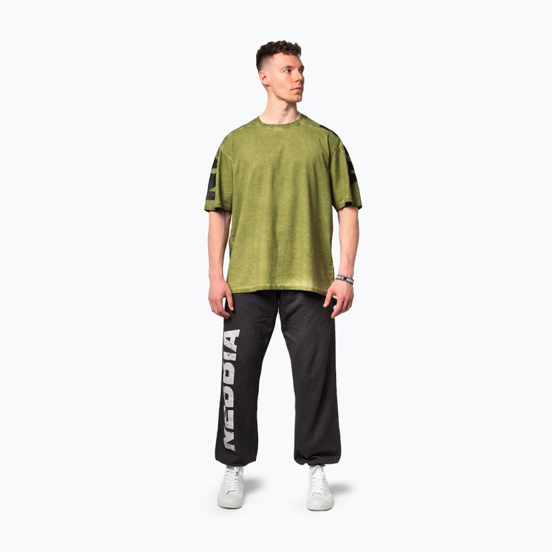 Men's training shirt NEBBIA Washed-Off Lifting Club green 2
