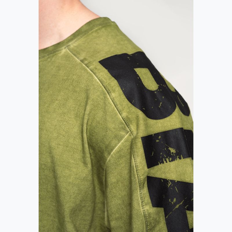 Men's training shirt NEBBIA Washed-Off Lifting Club green 6