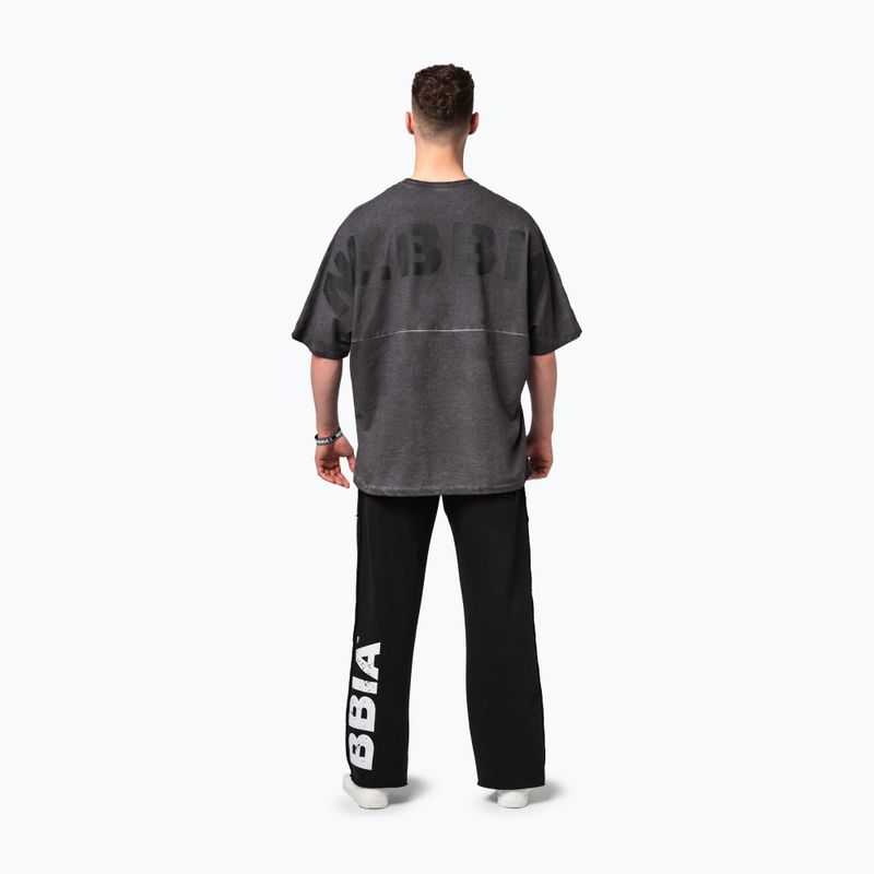 Men's training shirt NEBBIA Washed-Off Heavyweight No Shortcuts black 3