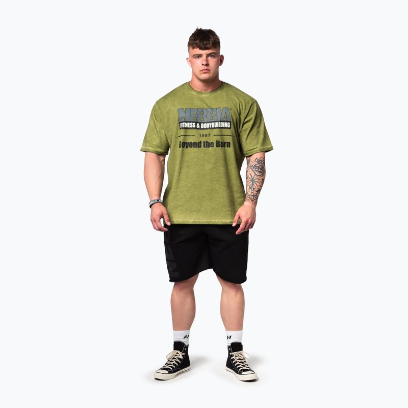Training shirt NEBBIA Washed-Off Heritage green 2
