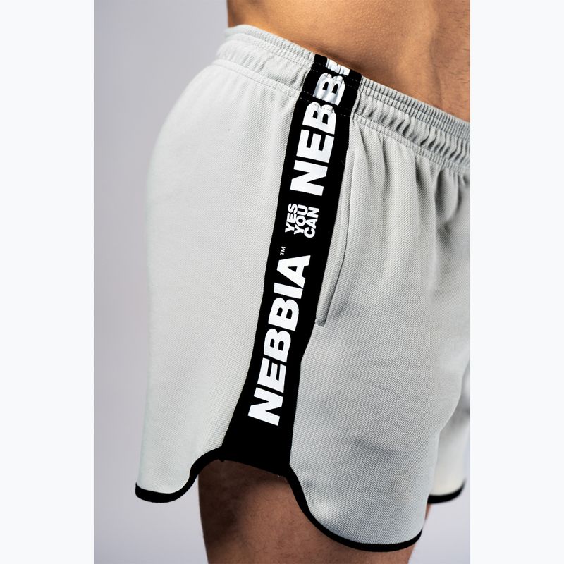 Men's training shorts NEBBIA Hero light grey 6