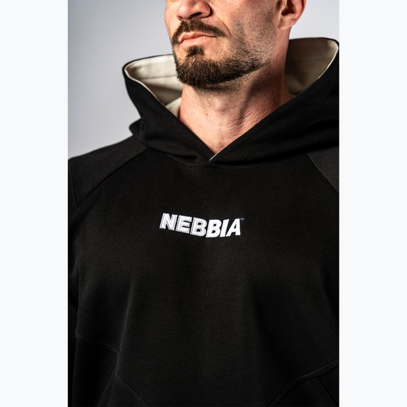 Men's sweatshirt NEBBIA Hero Hoodie black 5