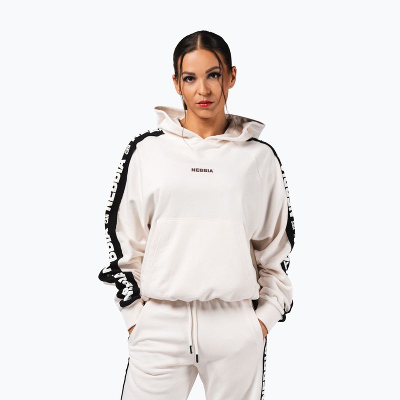 Women's sweatshirt NEBBIA Off-Duty Hoodie cream