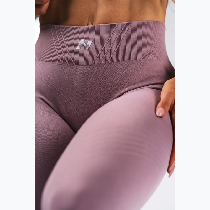 Women's training leggings NEBBIA Flow Seamless Maximum Push-Up pink 5