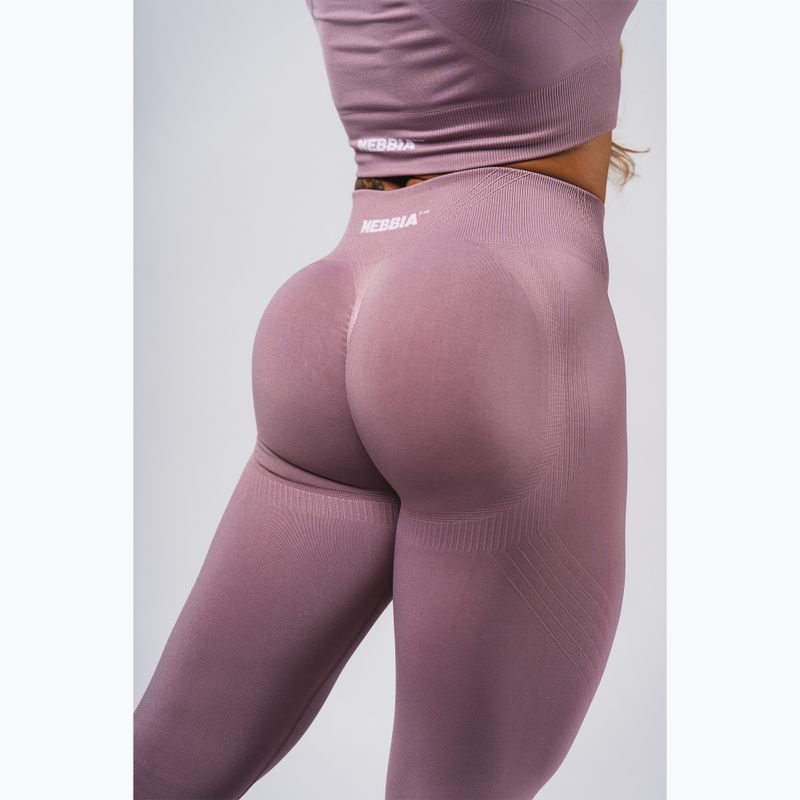 Women's training leggings NEBBIA Flow Seamless Maximum Push-Up pink 6