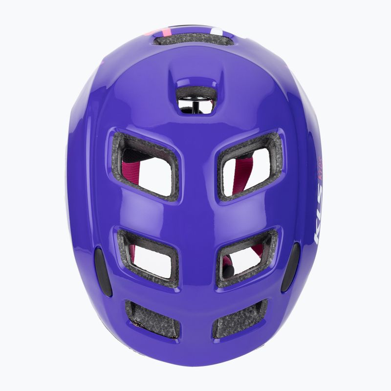 Kellys Zigzag 022 purple children's bike helmet 6