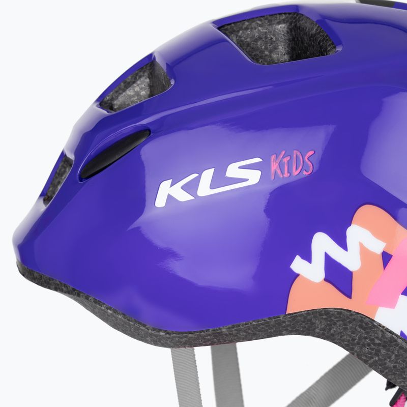 Kellys Zigzag 022 purple children's bike helmet 7