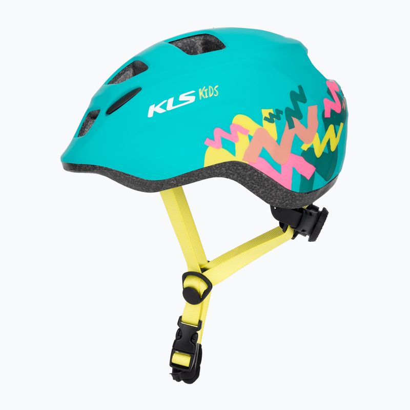 Kellys Zigzag 022 turquoise children's bike helmet 3