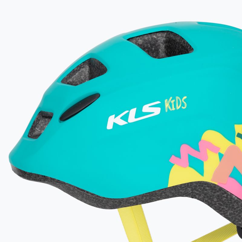 Kellys Zigzag 022 turquoise children's bike helmet 7