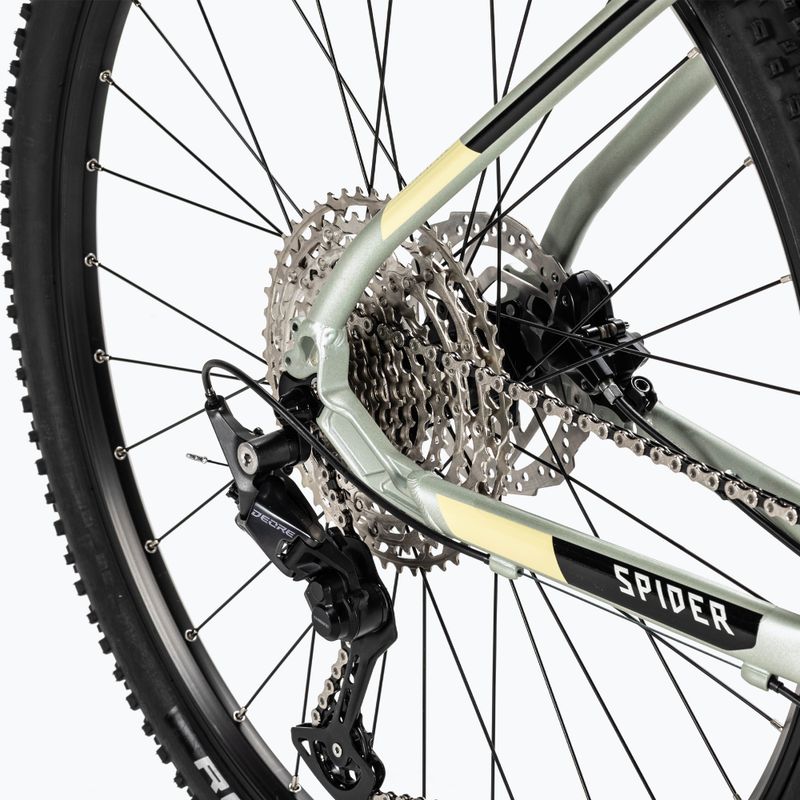 Kellys Spider 90 29" mountain bike grey/green 3