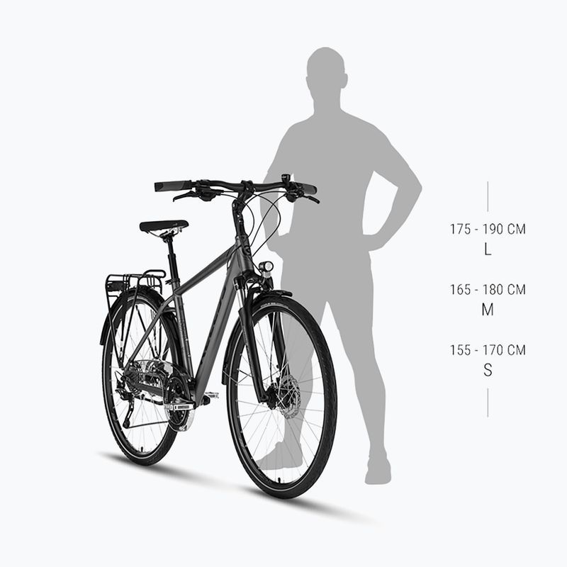 Kellys Carson 10 28" moonstone grey trekking bike 2