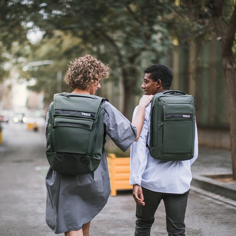 Thule Paramount 27 l racing green urban backpack 7