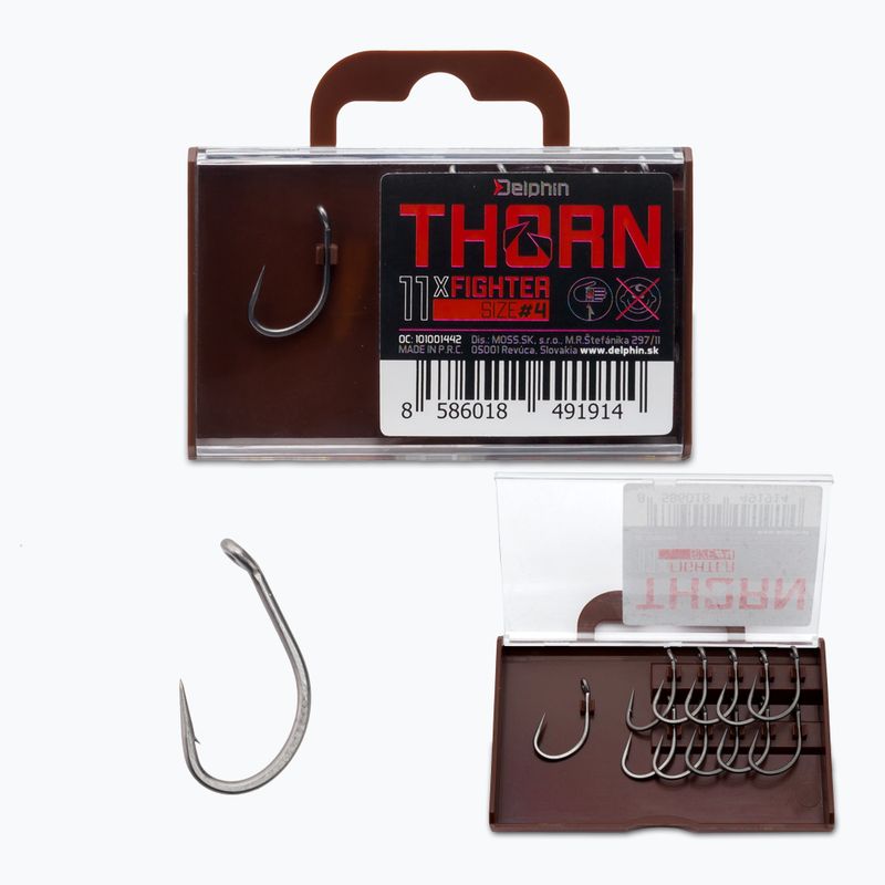 Delphin Thron Fighter hooks 11 pcs black 101001442