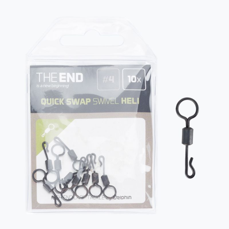 Delphin The End Quick Swap Heli carp snaps 10 pcs black 101001564 3