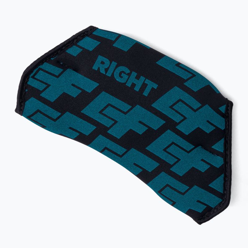 CrazyFly Hexa II Binding blue-green kiteboard pads and straps T016-0260 8