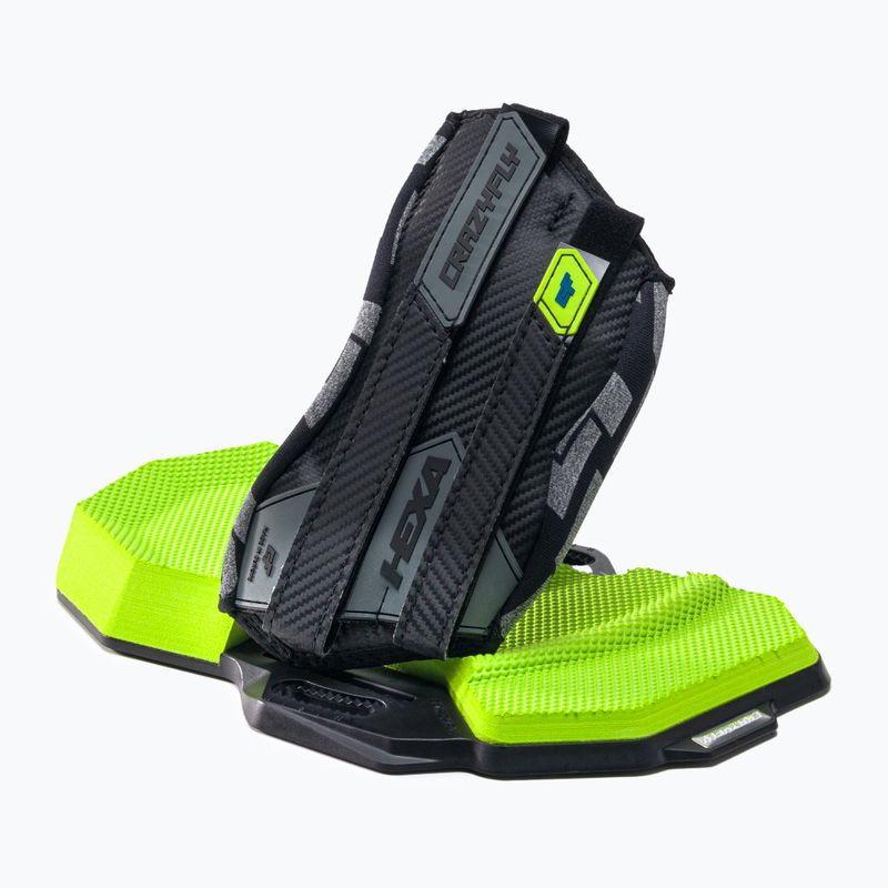 CrazyFly Hexa II LTD Neon navy blue-green kiteboarding pads and straps T016-0263 2