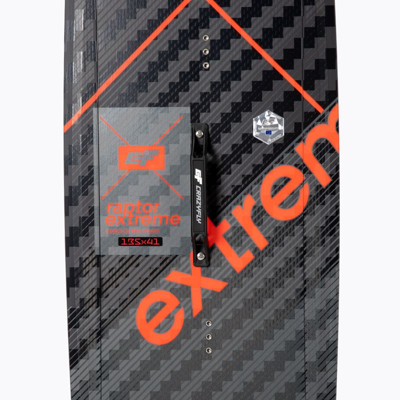 CrazyFly Raptor Extreme grey-red kiteboard T002-0299 4
