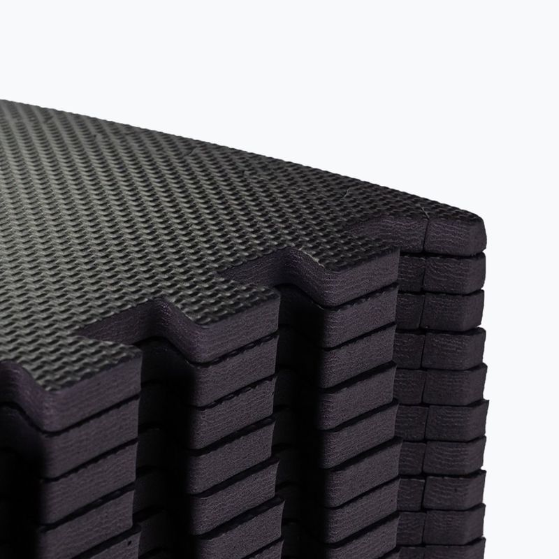 Fitness mat GymBeam Puzzle 18 pcs. 1.2 cm black 12