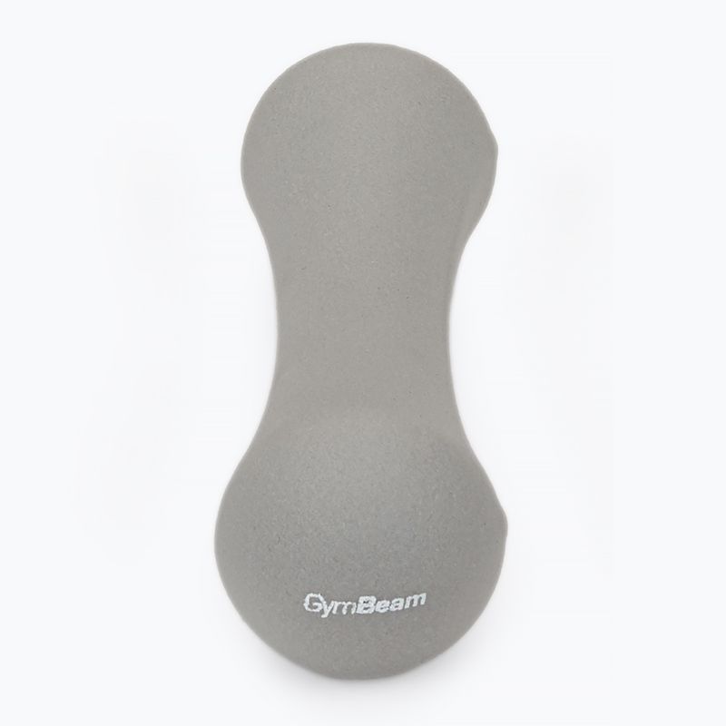Dumbbells GymBeam Neoprene Dumbbells 2 x 1 kg light grey 2