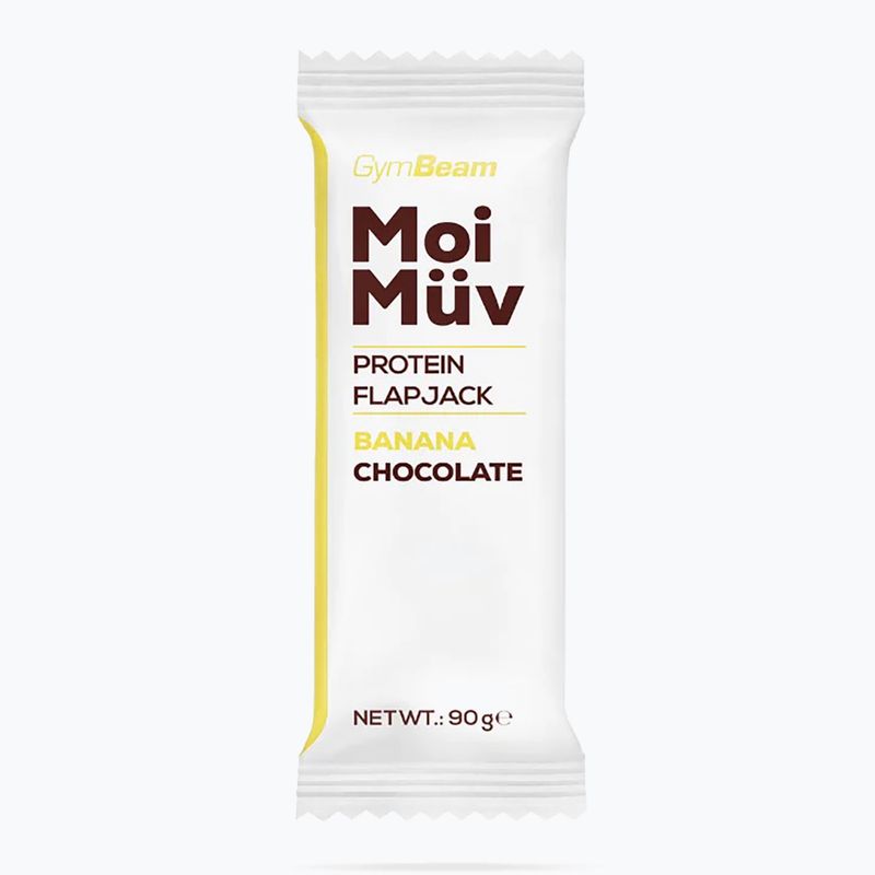 Protein bar GymBeam MoiMüv Flapjack 90 g banana/chocolate