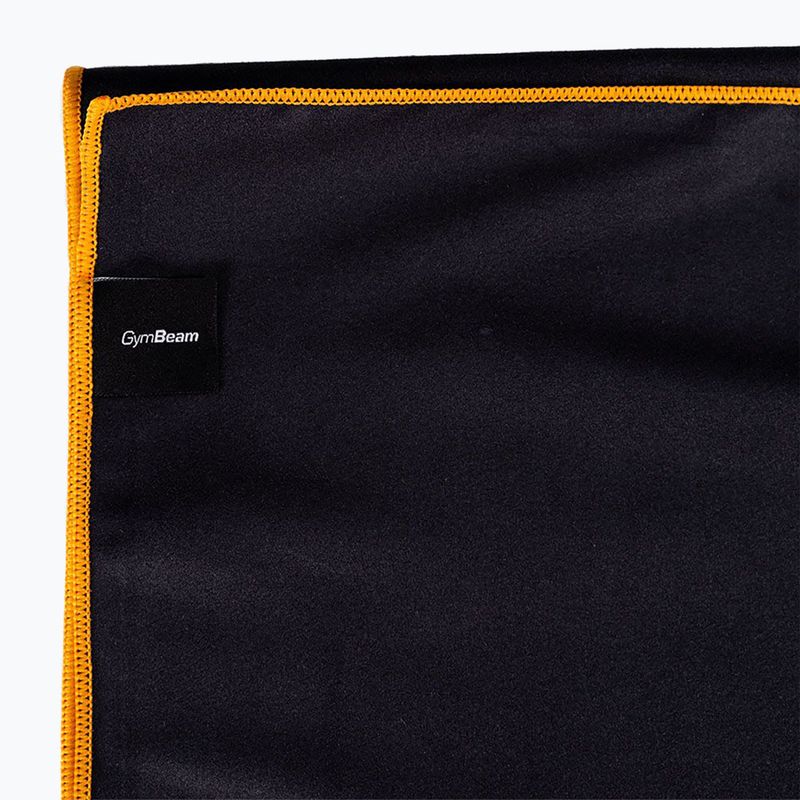 Quick-dry towel GymBeam black/orange 2
