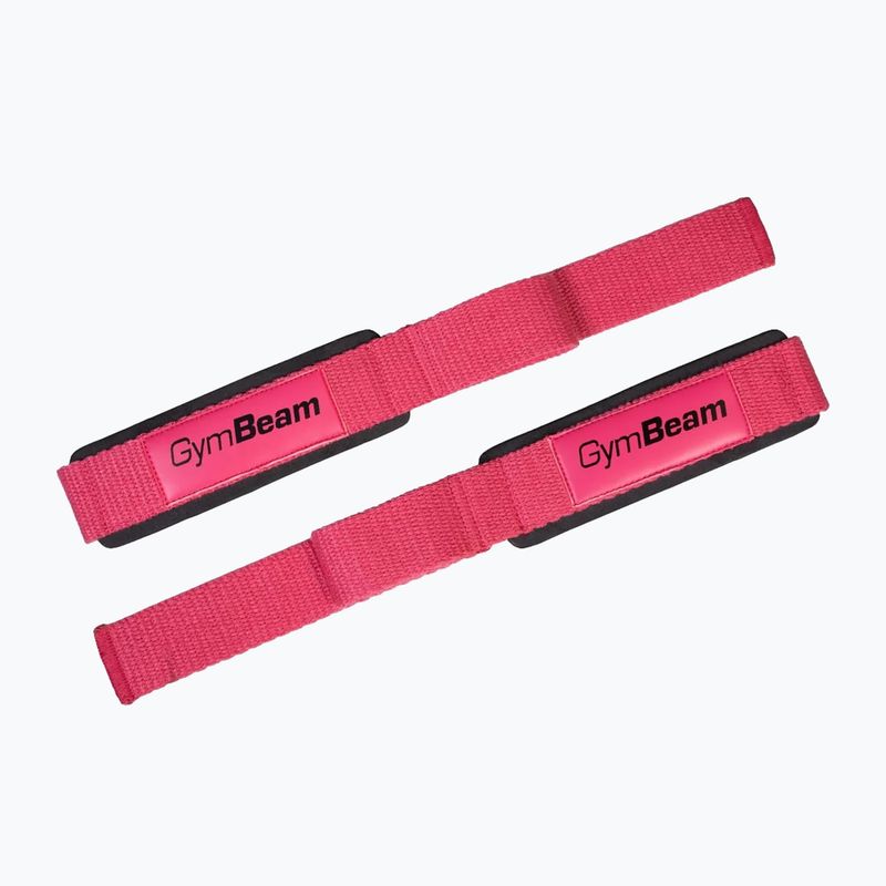 Weightlifting straps GymBeam X-Grip pink