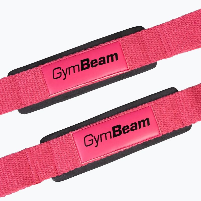 Weightlifting straps GymBeam X-Grip pink 3