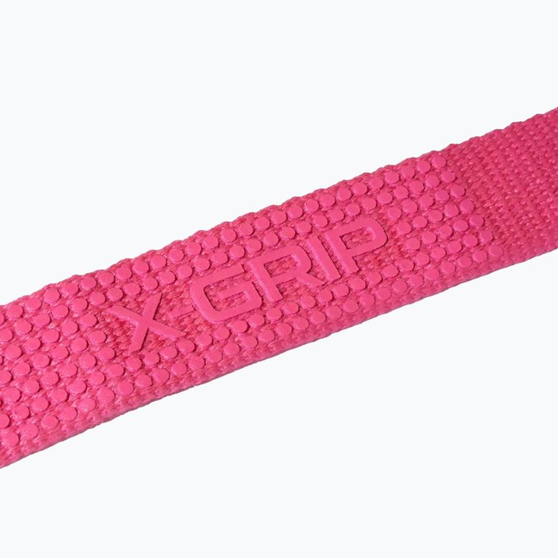 Weightlifting straps GymBeam X-Grip pink 4