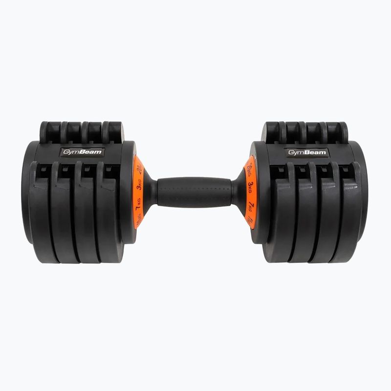 Adjustable dumbbell GymBeam Dumbbell Adjustable 20 kg black 2