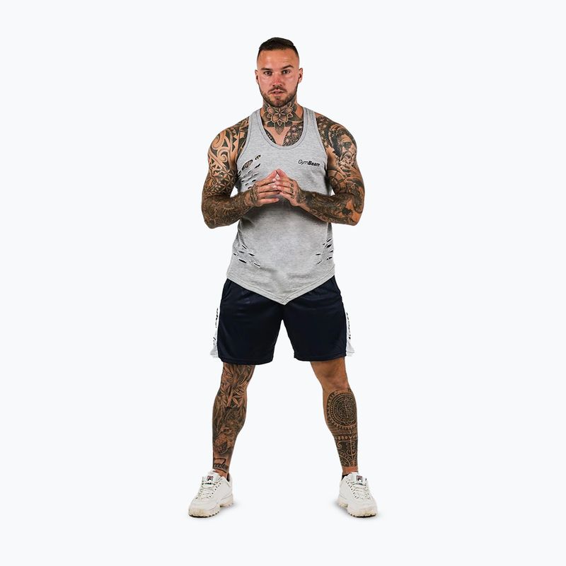 Men's shorts GymBeam Vertical navy 2