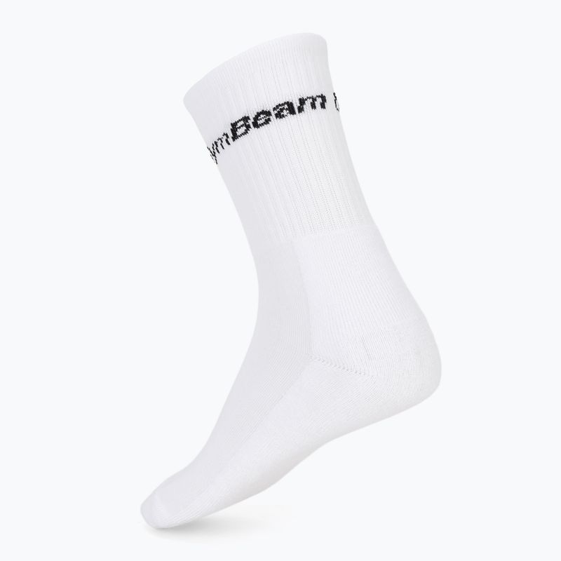 Men's socks GymBeam 32620 3/4 3 pairs white 2