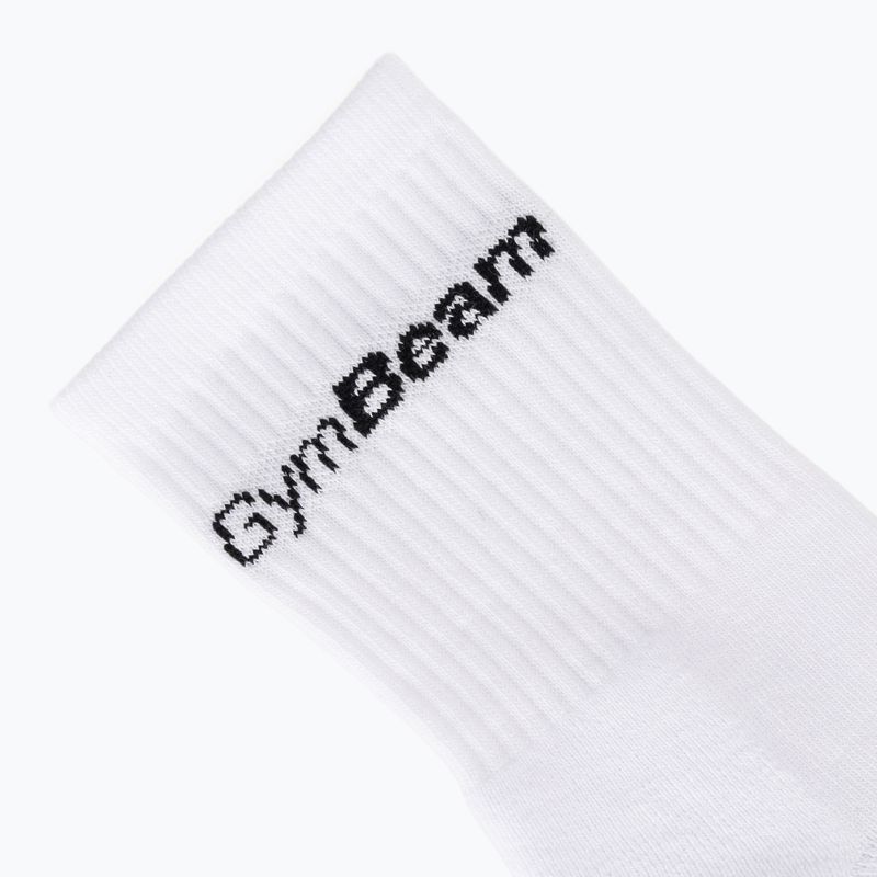 Men's socks GymBeam 32620 3/4 3 pairs white 3