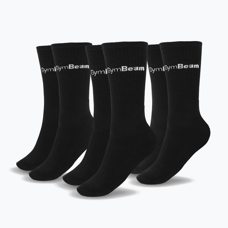 Men's socks GymBeam 32629 3/4 3 pairs black 2