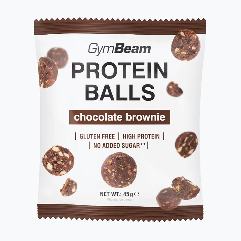 Protein balls GymBeam Protein Balls 45 g chocolate brownie