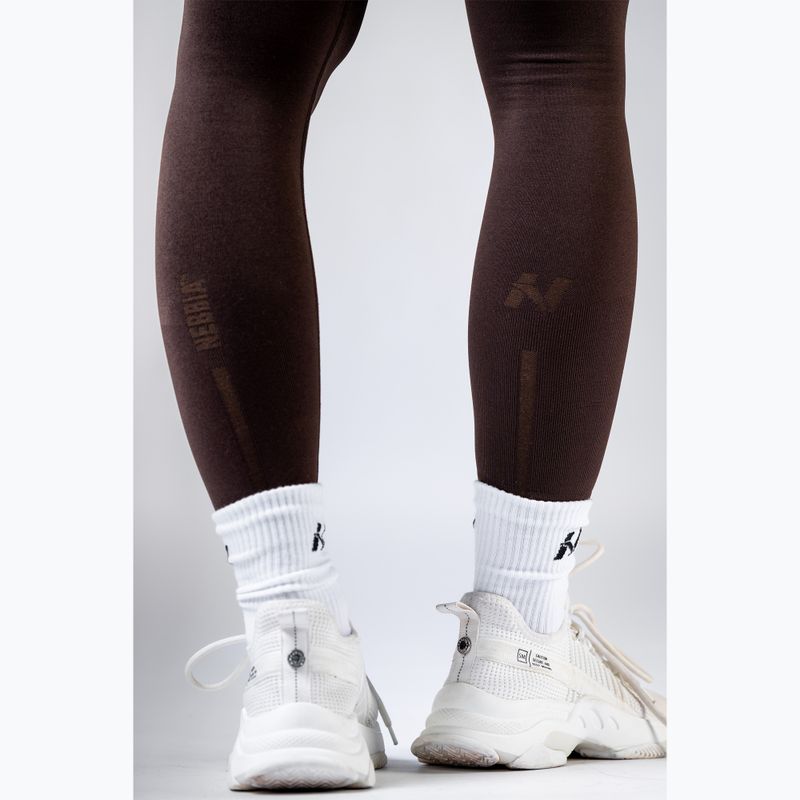 Women's Training Leggings NEBBIA Power dark brown 6